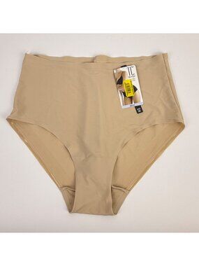 TC Fine Intimates Women's Edge High-Cut Panties Briefs Underwear Beige Size M